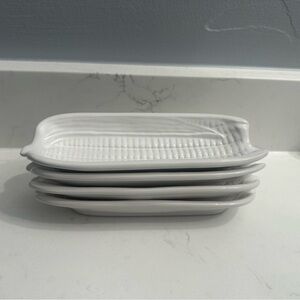 Set of 4 Bordallo Pinheiro Corn Cob Dishes